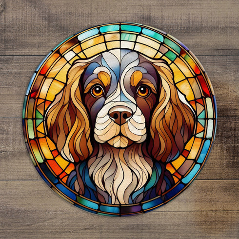 Cavalier King Charles Spaniel Glass Suncatcher Worktop Saver